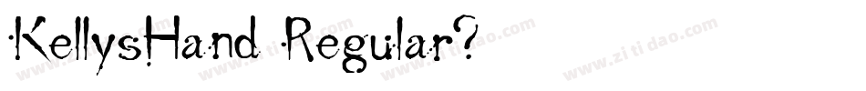 KellysHand Regular字体转换